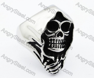 Death Messager Skull Biker Ring - KJR010185