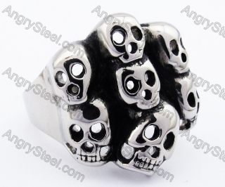 Skull Biker Ring - KJR330001