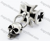 Punk Skull Cross Biker Ring For Men - KJR330066