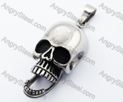 Punk Mouth movable Skull Biker Pendant - KJP330056