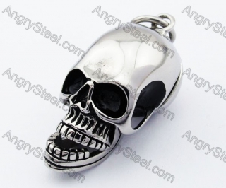 Punk Mouth movable Skull Biker Pendant - KJP330055