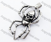 Spider Skull Biker Pendant - KJP170148