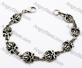 The Punisher Biker Bracelet For Men - KJB170044