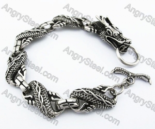 Mens Dragon Biker Bracelet - KJB170052