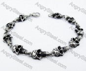 Mens Skull Biker Bracelet - KJB170067