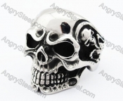 Stainless Steel Skull Ring - KJR370005