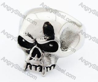 Stainless Steel The Vampire Skull Ring - KJR370021