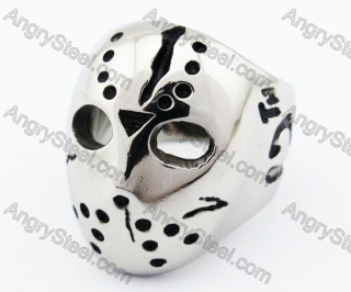 Stainless Steel The Mask of Jason Ring - KJR370024