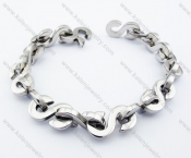 210×10.5mm Stainless Steel S Bracelet - KJB100071