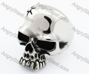 Stainless Steel Vampire Skull Ring - KJR370036