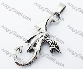 Stainless Steel Dragon Pendant - KJP170198