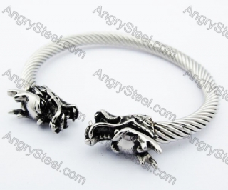 Stainless Steel Dragon Bangle - KJB170086