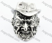 Stainless Steel Nightmare on Elm Street Freddy Ring - KJR370051