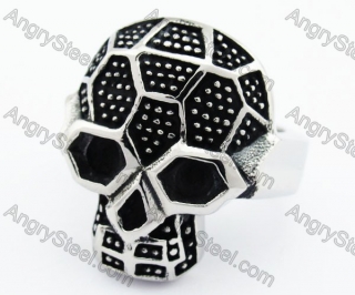 Stainless Steel Skull Ring - KJR370055