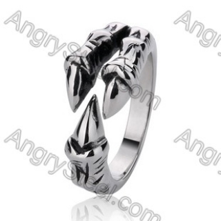 Stainless Steel Claw Ring - KJR350001