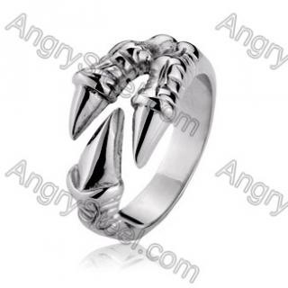 Stainless Steel Dragon Claw Ring - KJR350008