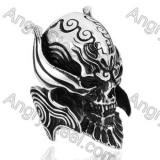 Stainless Steel Skull Ring - KJR350023