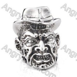 Stainless Steel Villain Ring - KJR350029