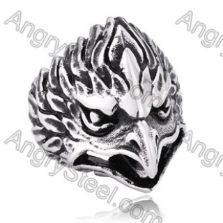 Stainless Steel Eagle Ring - KJR350171