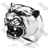 Stainless Steel Snow Leopard Ring - KJR350172