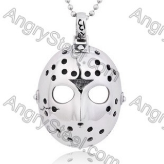 Stainless Steel Jason Mask Pendant - KJP350057