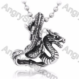 Stainless Steel Dragon Pendant - KJP350111