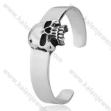 Stainless Steel Skull Bangle For Men - KJB350026