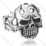 Big | Large & Heavy Stainless Steel Skull Bangle - KJB350039