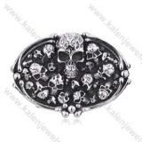 Stainless Steel German World War II Death Head Skull Belt Buckle - KJZ350001