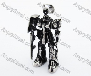 Stainless Steel Robot Pendant - KJP370007