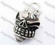 Punk Stainless Steel Devil Skull Pendant - KJP370015