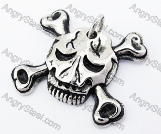 Stainless Steel Skull Pendant - KJP170214