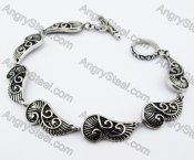 Stainless Steel Wings Biker Bracelet - KJB370005