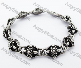 Stainless Steel Rose Bracelet - KJB370007