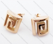 Stainless Steel Rose Gold  Ear Stud / Ear Nail - KJE050910