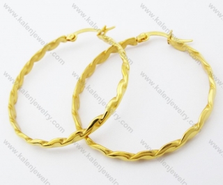 Stainless Steel Line Earring - KJE050944