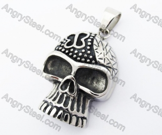 Stainless Steel Skull Pendant - KJP370027