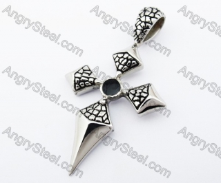 Stainless Steel Cross Pendant - KJP370029