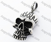 Stainless Steel Skull Pendant - KJP370037