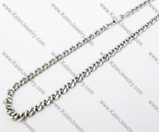 505×5mm Stainless Steel Necklace - KJN100052