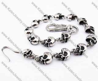 Stainless Steel Skull Wallet Chain - KJY010003