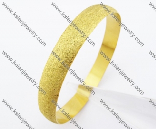 Gold Plating Frosted Stainless Steel Bangles KJB200131