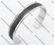 Stainless Steel Black Frosted Bangles KJB200138