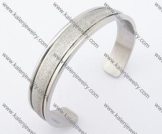 Stainless Steel Frosted Bangles KJB200139