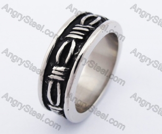 Stainless Steel Vintage Ring KJR330105