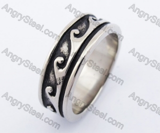 Stainless Steel Vintage Ring KJR330108