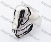 Stainless Steel Godzilla Head Ring KJR330116