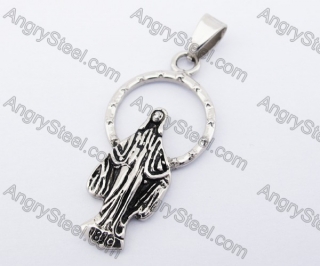 Stainless Steel Mary Pendant KJP330101