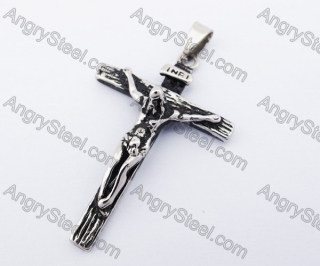 Stainless Steel Jesus Cross Pendant KJP330112