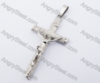 Stainless Steel Jesus Cross Pendant KJP330113